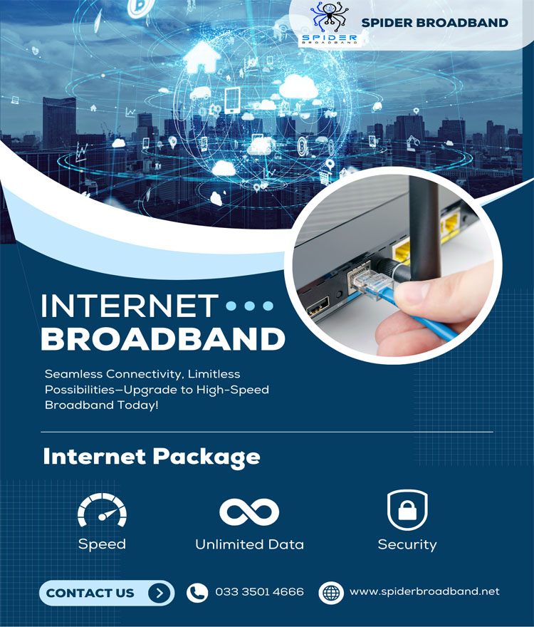 Spider Broadband high-speed internet service for homes and businesses