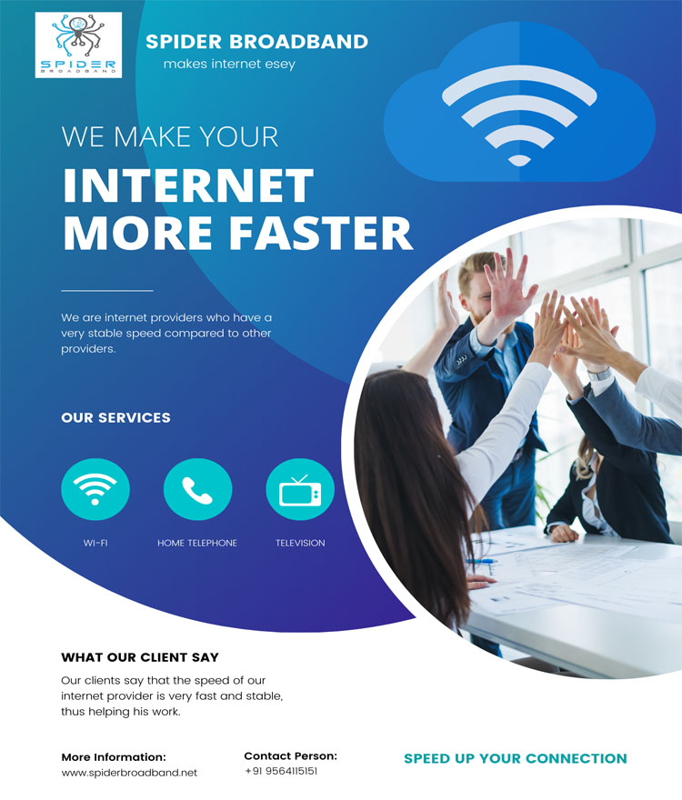 Spider Broadband high-speed internet service for homes and businesses
